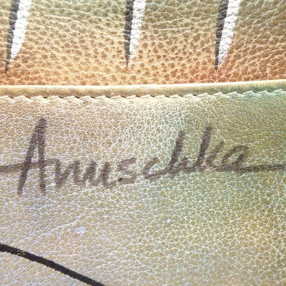 Anuschka Crossbody Shoulder Bag Abstract Purse Ziparound Organizer Compartment - Picture 4 of 7